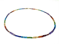 Collier Edelsteinwürfel 7 chakra