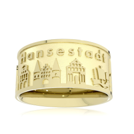 Ring Stadt Lübeck 585 Gelbgold