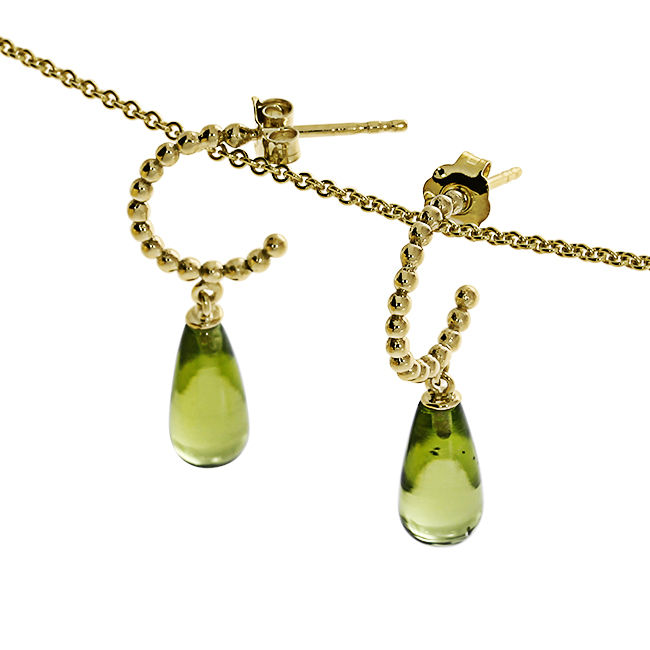 Ohrhänger 585 Gelbgold  peridot