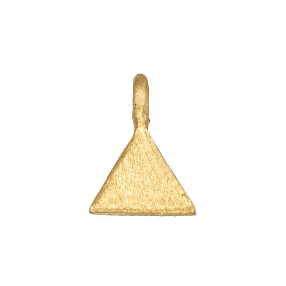 PENDANT GOLD K14- SILVER CHAIN 925 Triangel